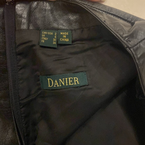 Black Maxi Leather Skirt - Picture 3 of 6